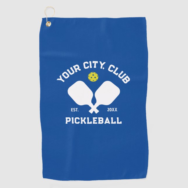 Serviette De Golf Joueur de l'équipe de Pickleball Club Sueur de chi (Devant)