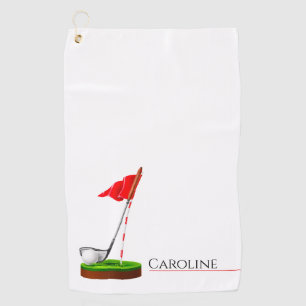 Serviette De Golf Joueuse de golf   Cadeau Sport cool
