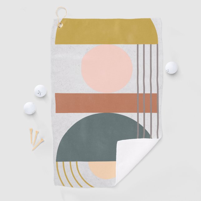 Serviette De Golf Jour géométrique III (En situation)