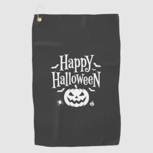 Serviette De Golf Joyeux Halloween Citrouille Chauve-Souris Araignée