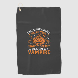 Serviette De Golf Joyeux Halloween Vampire Citrouille Sorcière Chape