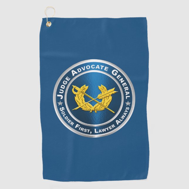 Serviette De Golf Juge-avocat général JAG (Devant)