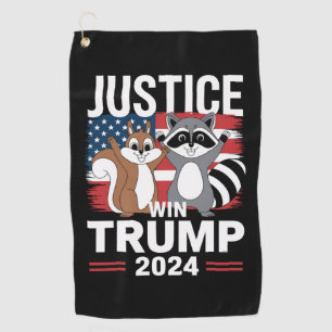 Serviette De Golf Justice Pour Peanut Win Trump 2024