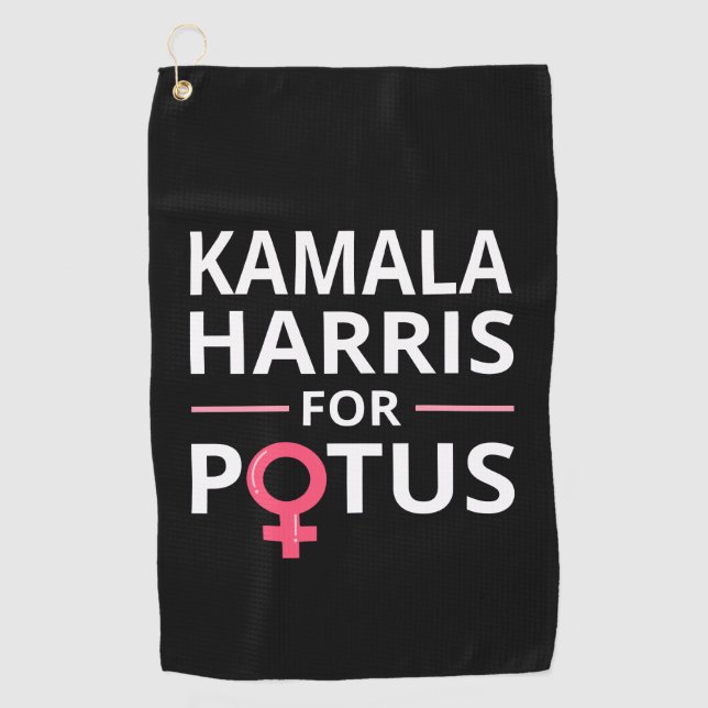 Serviette De Golf Kamala Harris pour POTUS I (Devant)