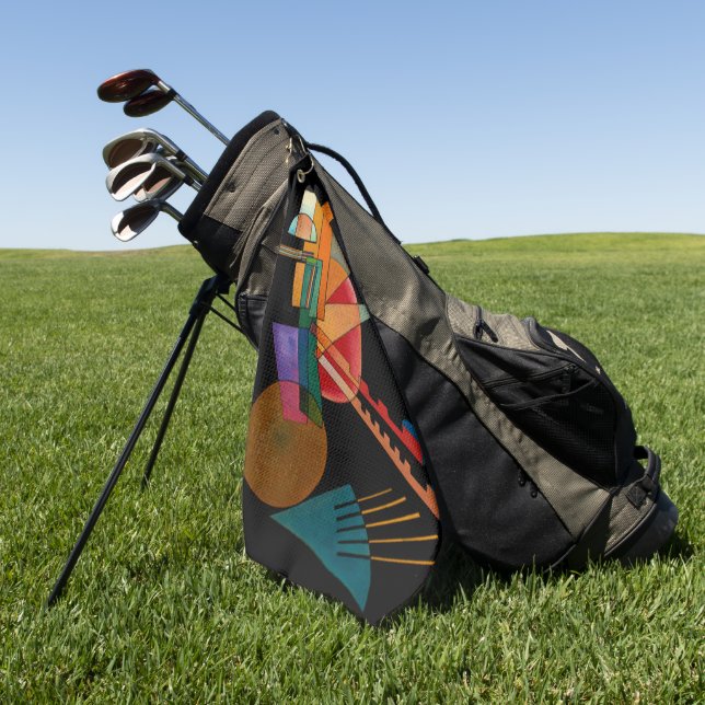 Serviette De Golf Kandinsky - Interprétation Abstraite (Vert)