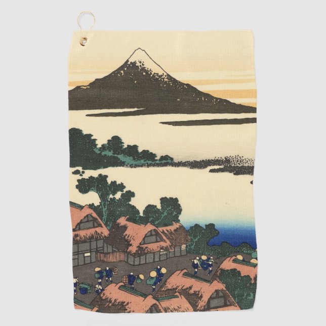 Serviette De Golf Katsushika Hokusai Dawn dans la province de Kai (Devant)