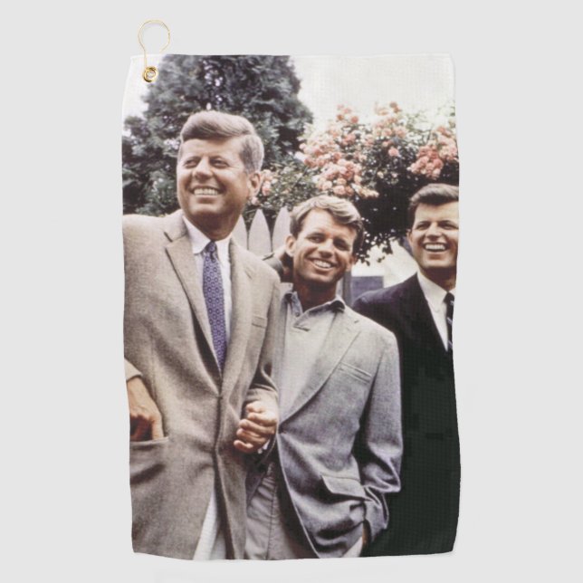 Serviette De Golf Kennedy Brothers, président John, Robert & Ted (Devant)