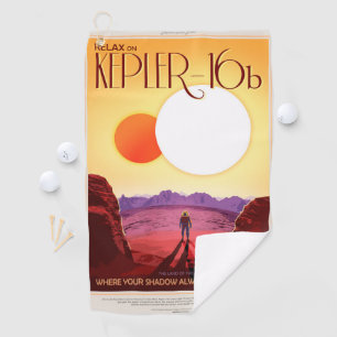 Serviette De Golf Kepler Space Voyage Destination Planète Aventure