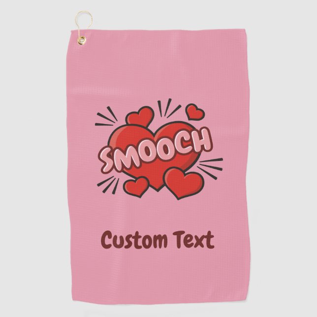 Serviette De Golf Kissing Comic Sound Effect (Devant)