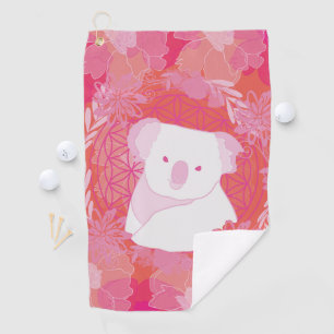Serviette De Golf Koala Flower of life