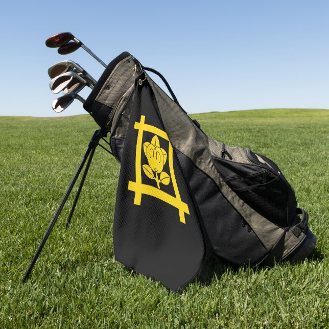 Serviette De Golf La crête Tachibana de la secte Nichiren (Vert)