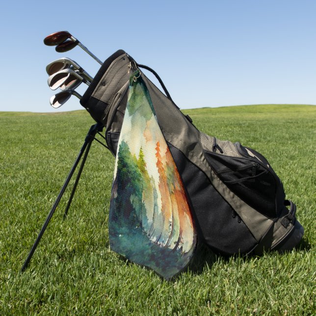Serviette De Golf La forêt (nature) (Vert)