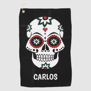 Serviette De Golf La Journée Mexicaine Dia De Los Muertos Du Costume