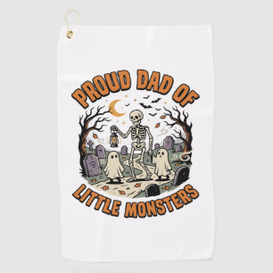 Serviette De Golf La nuit des petits monstres d'Halloween Papa