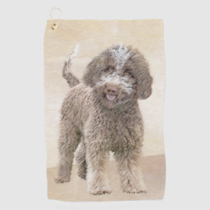 Serviette De Golf Lagotto Romagnolo Peinture - Cute Original Chien A