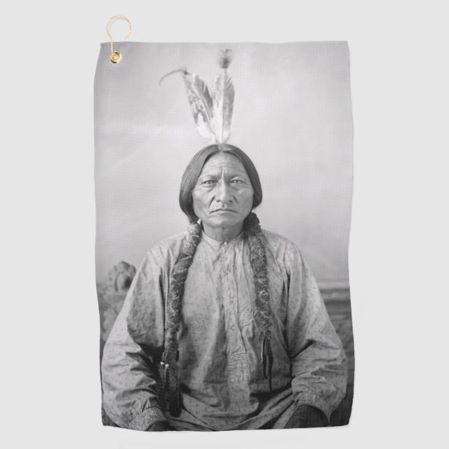 Serviette De Golf Lakota Leader assis Bull Amérindien (Devant)
