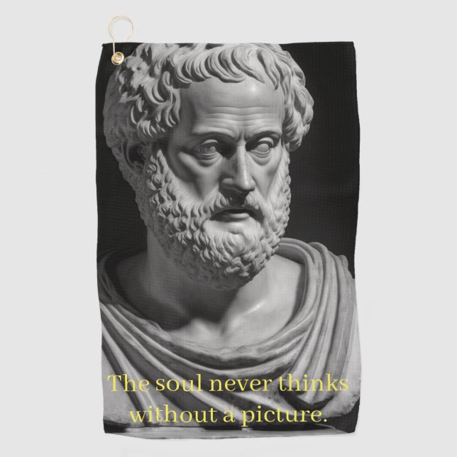 Serviette De Golf L'âme ne pense jamais sans image (Devant)