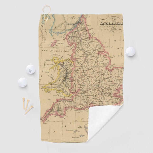 Serviette De Golf L'Angleterre 4 (En situation)