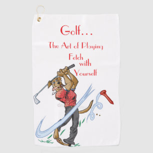 Serviette de golf «L'Art de jouer au golf»