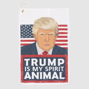 Serviette De Golf L'atout est mon animal d'esprit drôle