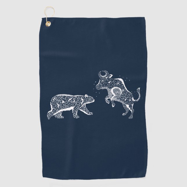 Serviette De Golf Lavage de l'ours et de la taule (Devant)