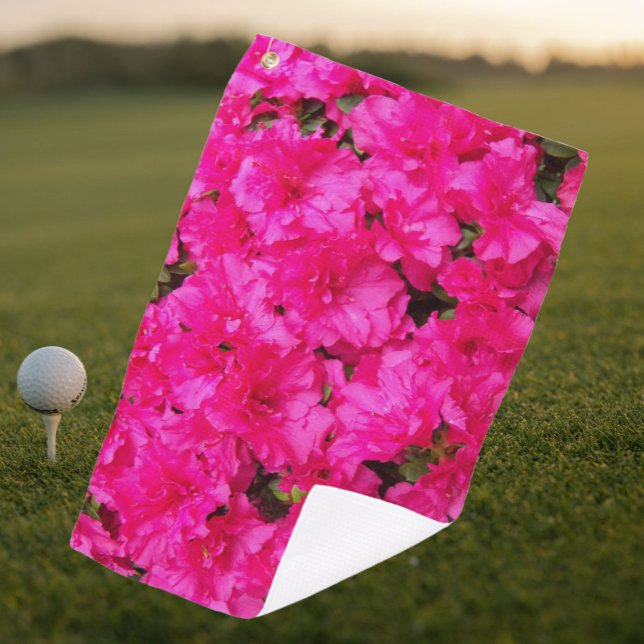 Serviette De Golf L'Azalée rose fleurit (In Situ Golf)