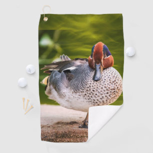 Serviette De Golf Le canard prend de l'avance