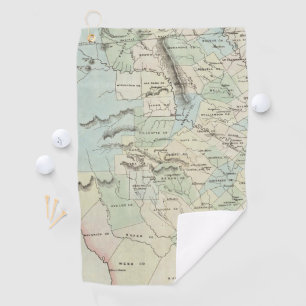 Serviette De Golf Le Texas des Etats-Unis d'Amérique