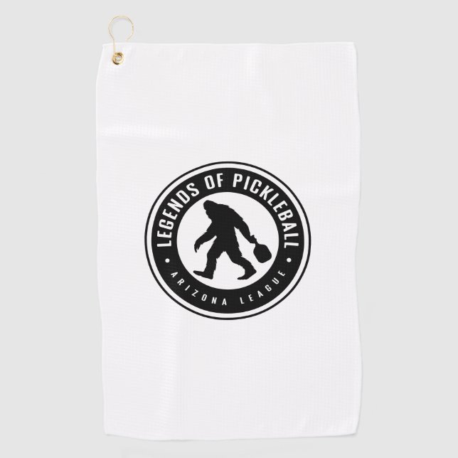 Serviette De Golf Légendes de Pickleball - Ligue Arizona (Devant)