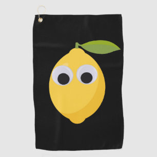 Serviette De Golf Lemon, sweet fruit with googly eyes