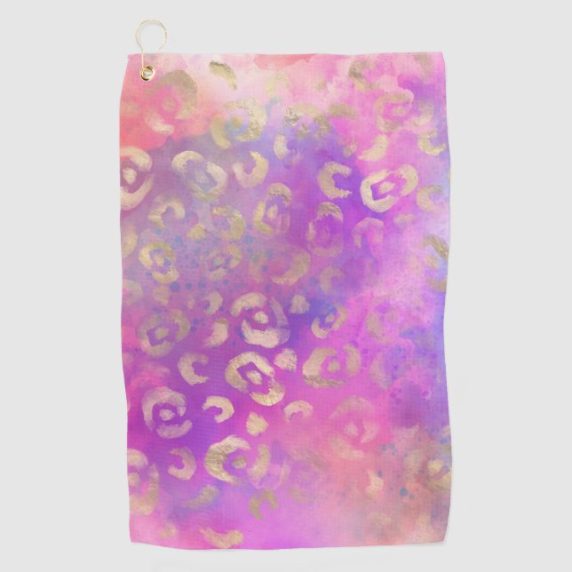 Serviette De Golf Leopard Paint Series Design 11 (Devant)