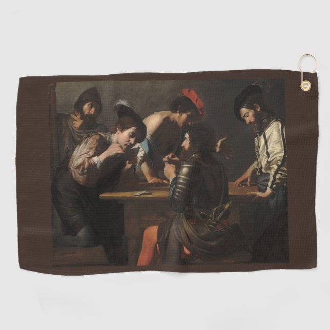 Serviette De Golf Les Cheats, Les Soldats Mercenaires Jouant Des Car (Horizontal)