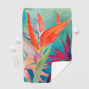 Serviette De Golf Les oiseaux vivants du paradis