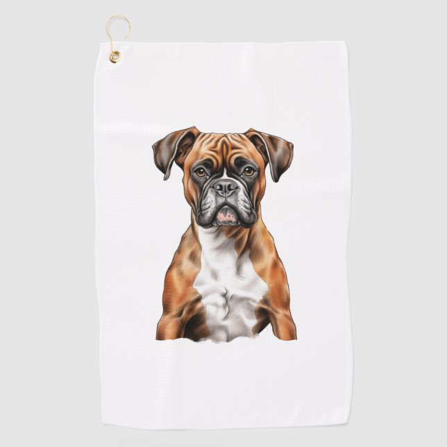 Serviette De Golf Les potes de boxer les mignons dessins pour chien  (Devant)