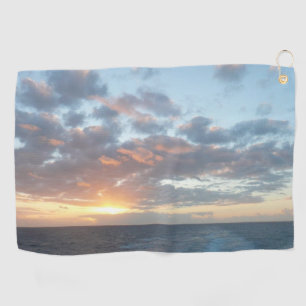 Serviette De Golf Lever du soleil sur Sea I Pastel Seascape