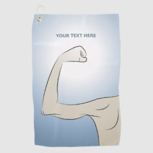 SERVIETTE DE GOLF L'HOMME LE PLUS FORT QUE JE CONNAISSE