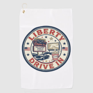 Serviette De Golf Liberty Drive In Patriotique Patriotique Drive In