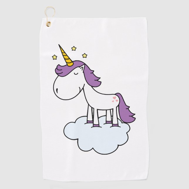 Serviette De Golf licorne adorable (Devant)