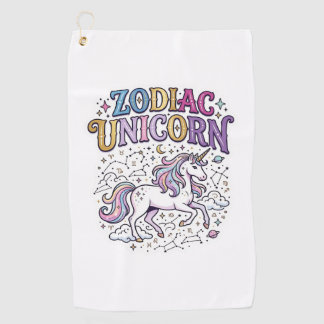 Serviette De Golf Licorne Zodiaque Licorne Marché de Vecteurs Premiu