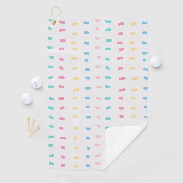 Serviette De Golf Lignes motifs (En situation)