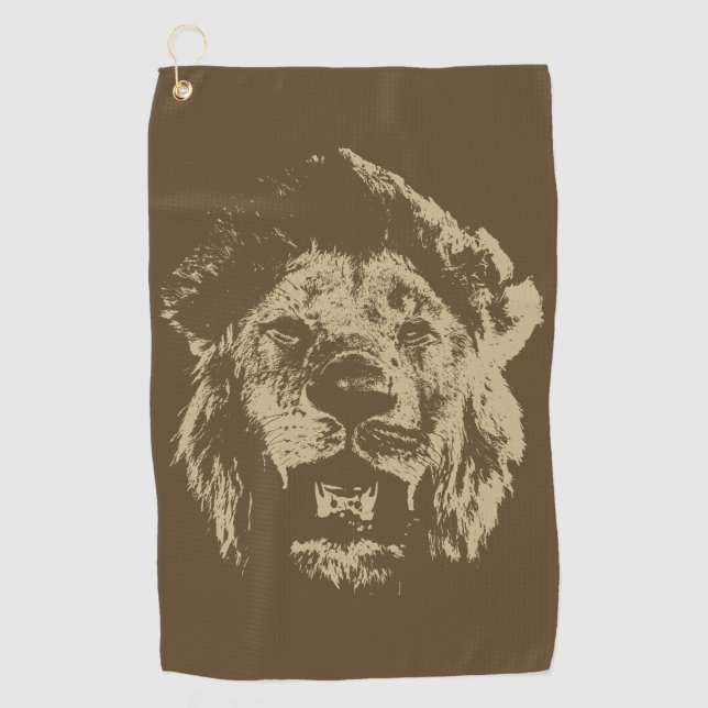 Serviette De Golf Lion (Devant)