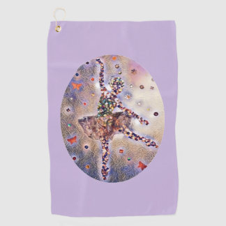 Serviette De Golf Little Pink Ballerina Cute Dance originale Art