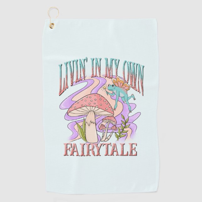 Serviette De Golf Livin' Dans Mon Propre Conte D'Équité (Devant)