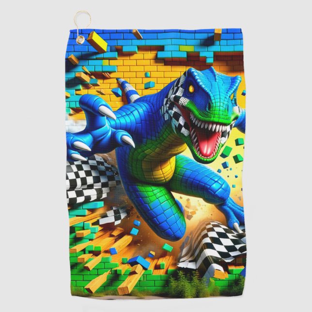 Serviette De Golf Lizard Dinosaur (Devant)