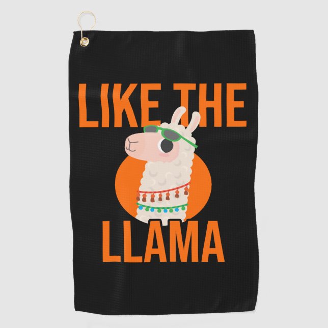 Serviette De Golf Llama Unicorn Lama tendances animaux dire cadeau (Devant)