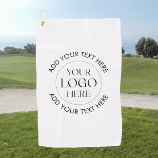 Serviette De Golf Logo d'entreprise personnalisé et textes promotion