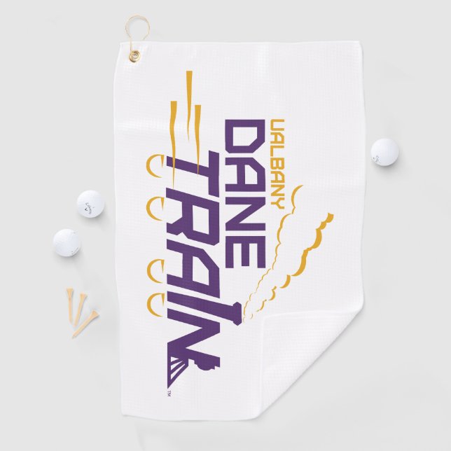 Serviette De Golf Logo du train UAlbany Dane (En situation)