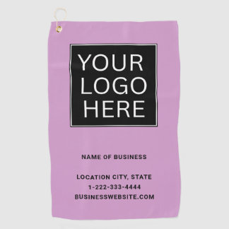 Serviette De Golf Logo et texte d'entreprise personnalisés