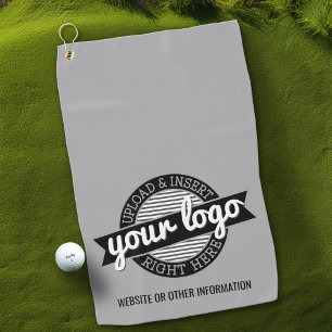 Serviette De Golf Logo Office Business de base avec informations de