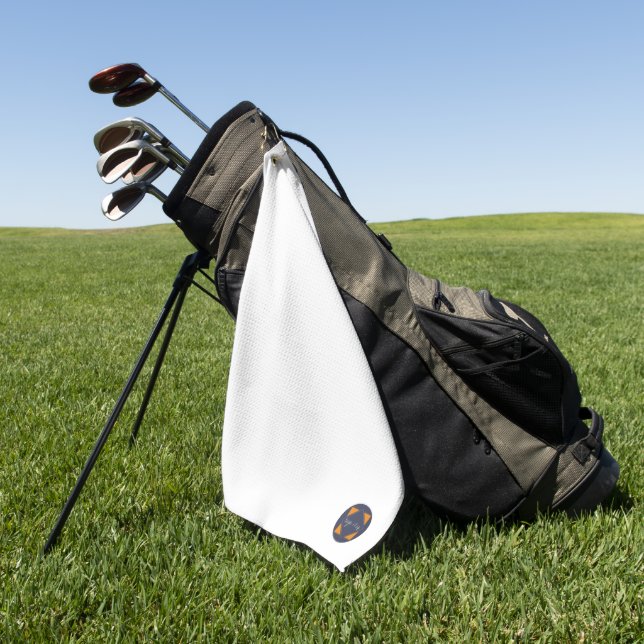 Serviette de golf Logo personnalisée - Concevez vo (Vert)